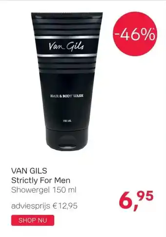 Pour Vous VAN GILS Strictly For Men Showergel 150 ml aanbieding