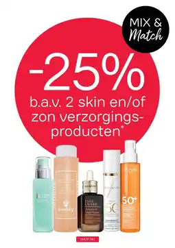 Pour Vous -25% b.a.v. 2 skin en/of zon verzorgings- producten* aanbieding