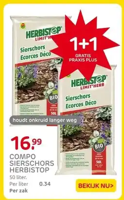 Praxis COMPO SIERSCHORS HERBISTOP aanbieding