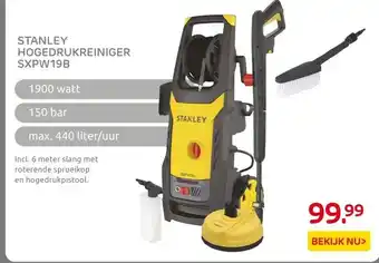 Praxis STANLEY HOGEDRUKREINIGER SXPW19B aanbieding