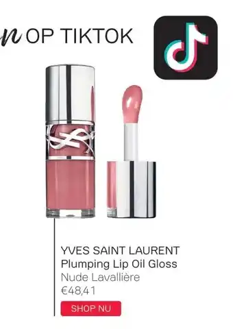 Pour Vous YVES SAINT LAURENT Plumping Lip Oil Gloss Nude Lavallière aanbieding