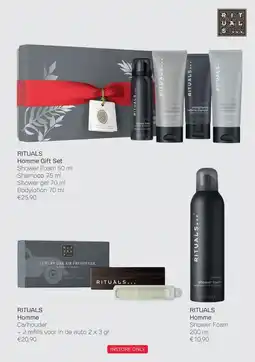 Pour Vous RITUALS Homme Gift Set Shower Foam 50 ml aanbieding