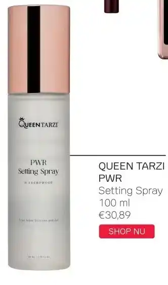 Pour Vous QUEEN TARZI PWR Setting Spray 100 ml aanbieding