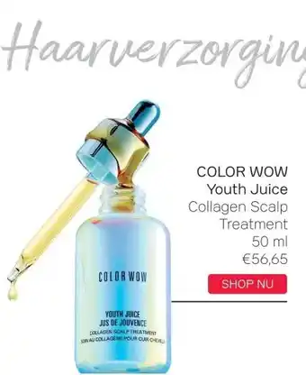 Pour Vous COLOR WOW Youth Juice Collagen Scalp Treatment 50 ml aanbieding