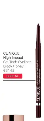 Pour Vous CLINIQUE High Impact Gel Tech Eyeliner Black Honey aanbieding