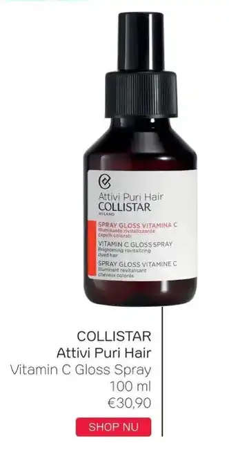 Pour Vous COLLISTAR Attivi Puri Hair Vitamin C Gloss Spray 100 ml aanbieding