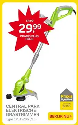 Praxis CENTRAL PARK ELEKTRISCHE GRASTRIMMER aanbieding