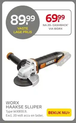 Praxis WORX HAAKSE SLIJPER aanbieding