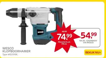 Praxis WESCO KLOPBOORHAMER aanbieding