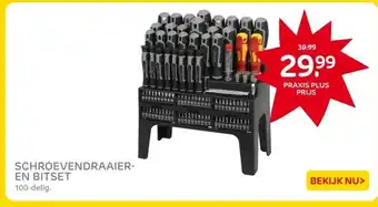 Praxis SCHROEVENDRAAIER- EN BITSET aanbieding