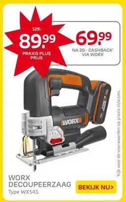 Praxis WORX DECOUPEERZAAG aanbieding