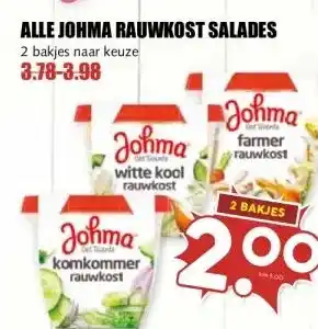 MCD Supermarkt ALLE JOHMA RAUWKOST SALADES aanbieding