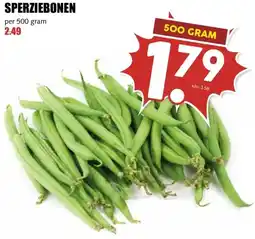 MCD Supermarkt SPERZIEBONEN aanbieding
