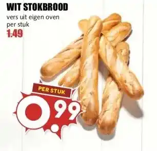 MCD Supermarkt WIT STOKBROOD aanbieding