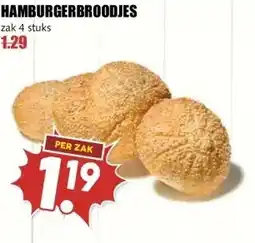 MCD Supermarkt HAMBURGERBROODJES aanbieding