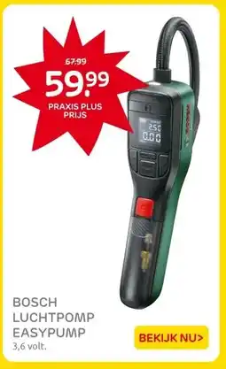 Praxis BOSCH LUCHTPOMP EASYPUMP aanbieding