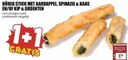 MCD Supermarkt BÖREK STICK MET AARDAPPEL, SPINAZIE & KAAS EN/OF KIP & GROENTEN aanbieding