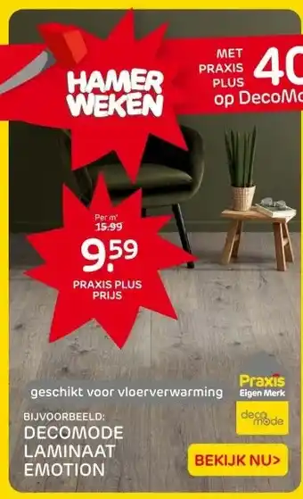 Praxis DECOMODE LAMINAAT EMOTION aanbieding