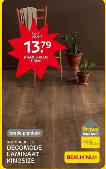 Praxis DECOMODE LAMINAAT KINGSIZE aanbieding