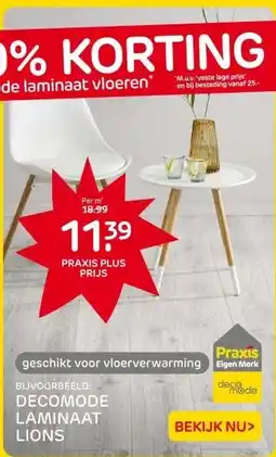 Praxis DECOMODE LAMINAAT LIONS aanbieding