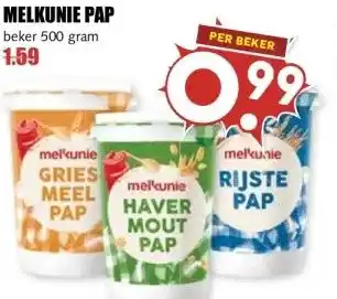 MCD Supermarkt MELKUNIE PAP aanbieding