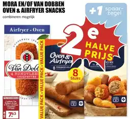 MCD Supermarkt MORA EN/OF VAN DOBBEN OVEN & AIRFRYER SNACKS aanbieding