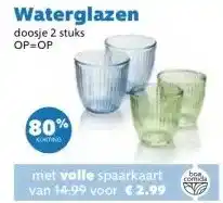 MCD Supermarkt Waterglazen aanbieding