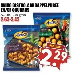 MCD Supermarkt AVIKO BISTRO, AARDAPPELPUREE EN/OF CHURROS aanbieding
