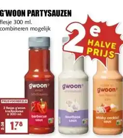 MCD Supermarkt G'WOON PARTYSAUZEN aanbieding