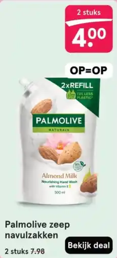 Etos Palmolive zeep navulzakken aanbieding
