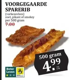 MCD Supermarkt VOORGEGAARDE SPARERIB aanbieding