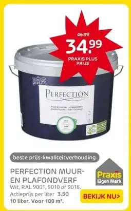 Praxis PERFECTION MUUR- EN PLAFONDVERF aanbieding