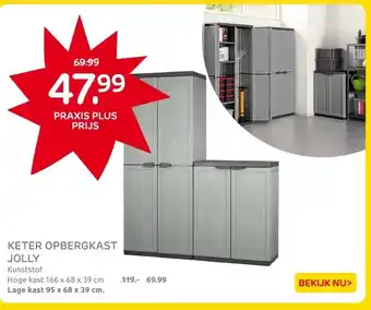 Praxis KETER OPBERGKAST JOLLY aanbieding