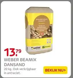 Praxis WEBER BEAMIX DANSAND aanbieding