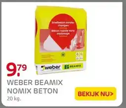 Praxis WEBER BEAMIX NOMIX BETON aanbieding