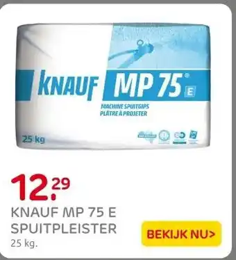 Praxis KNAUF MP 75 E SPUITPLEISTER aanbieding