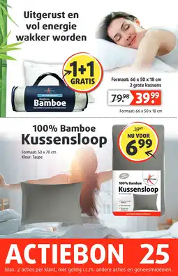 Lucovitaal 100% Bamboe Kussens aanbieding