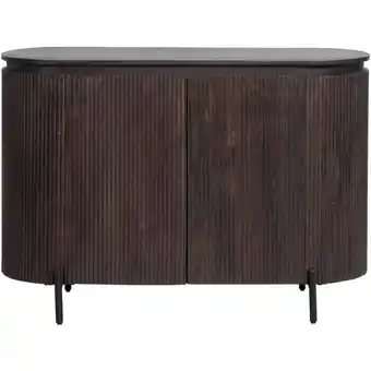 Leen Bakker Dressoir Vito - donkerbruin - 81x115x43 cm aanbieding