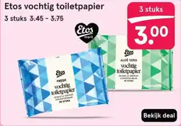 Etos Etos vochtig toiletpapier aanbieding