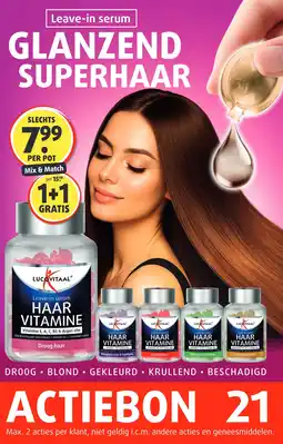Lucovitaal Leave-in serum GLANZEND SUPERHAAR aanbieding