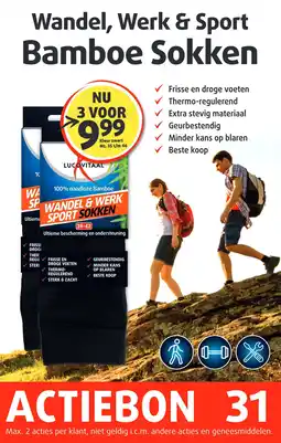 Lucovitaal Bamboe Sokken aanbieding