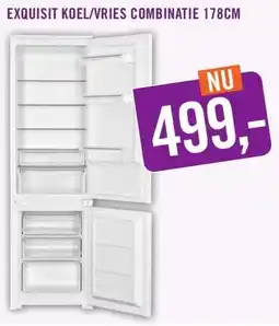 Keukendepot EXQUISIT KOEL/VRIES COMBINATIE aanbieding