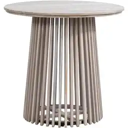 Leen Bakker Tuintafel Saône - acacia/greywash - 76xØ80 cm aanbieding