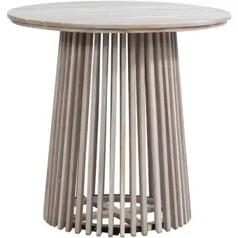 Leen Bakker Tuintafel Saône - acacia/greywash - 76xØ80 cm aanbieding