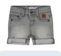 Jola Mode Baby jongens short dirkje grey denim aanbieding