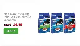 Intratuin Felix kattenvoeding. Inhoud 4 kilo, diverse varianten. aanbieding