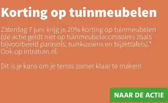 Intratuin Korting op tuinmeubelen aanbieding