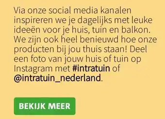 Intratuin INTRATUIN BIJ JOU THUIS aanbieding