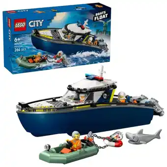 Intertoys LEGO CITY achtervolging met politieboot 60456 aanbieding