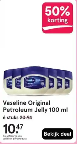Etos Vaseline Original Petroleum Jelly aanbieding